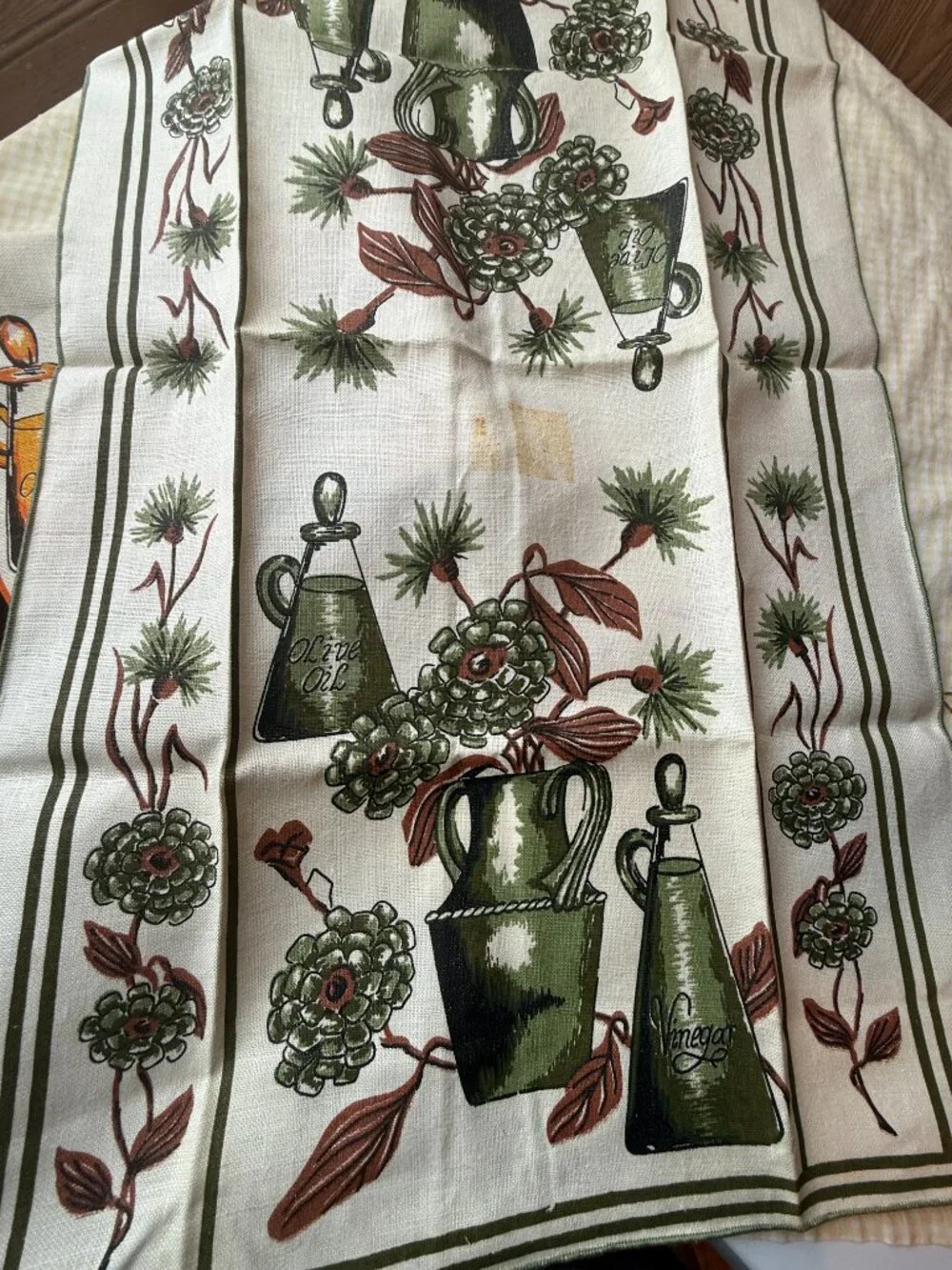 2 Vintage Belgian Linen Tea Towels